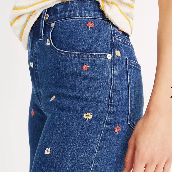 Madewell Wide-Leg Crop Jeans Embroidered Edition - Picture 6 of 12